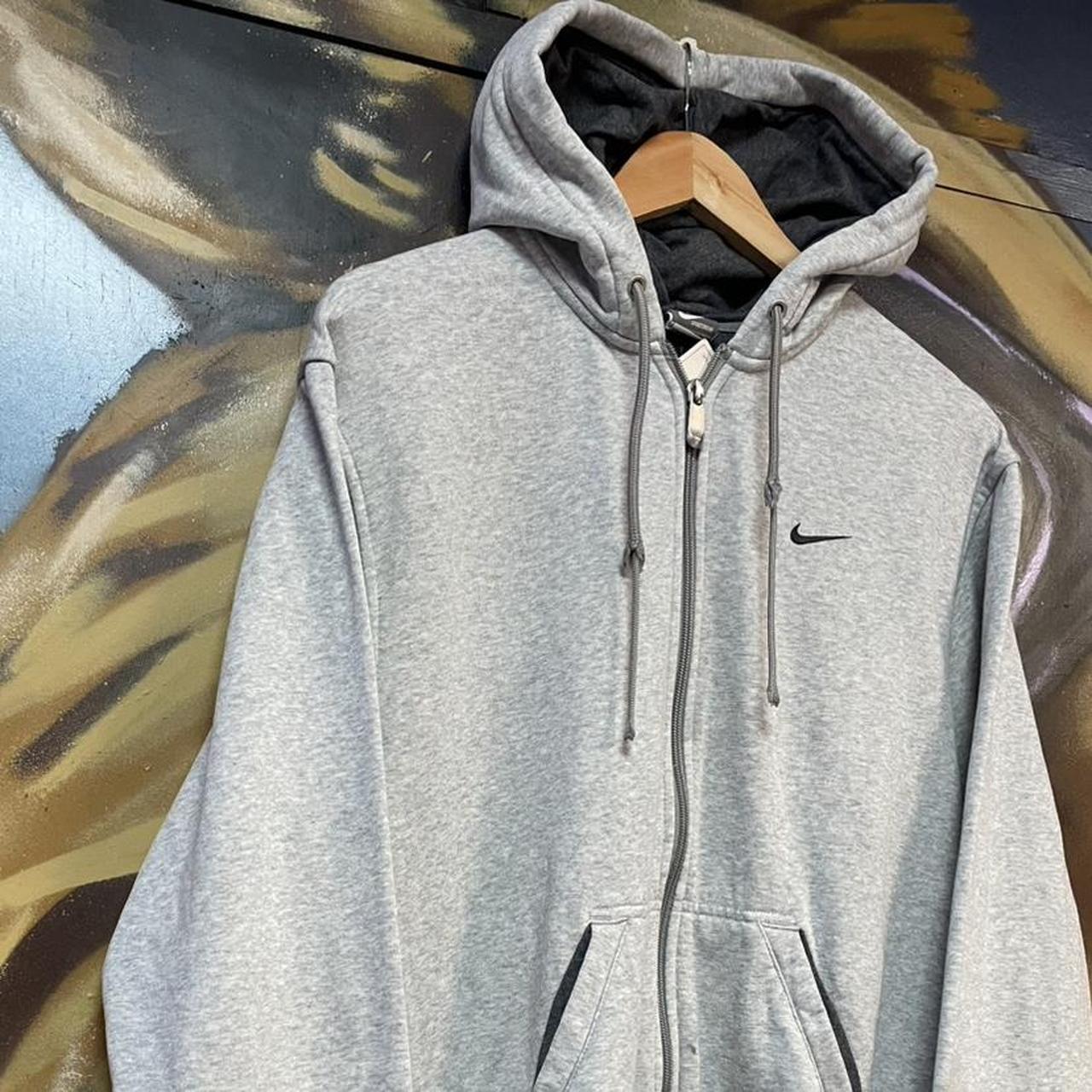 00s Nike Full Zip Embroidered Swoosh Hoodie