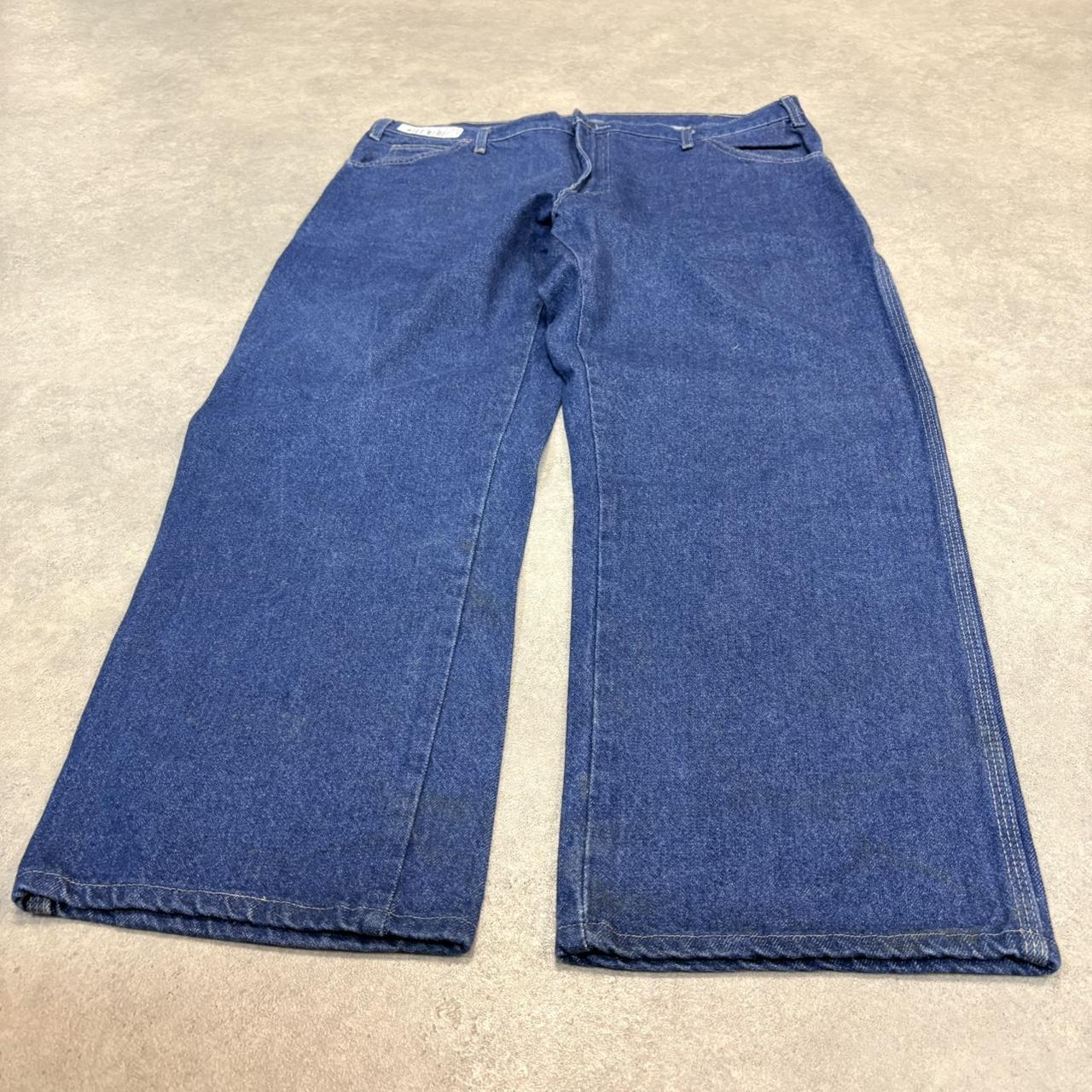 BR1912VP-U - Vintage retro essential  Dickies carpenter Blue Wash Denim Jeans Trousers pants #denim #dickies #carpenter #skater #jeans
