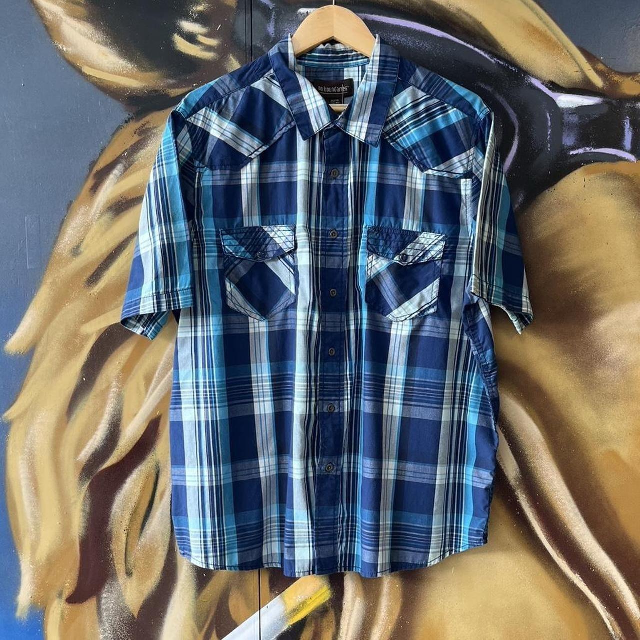 Plaid Short Sleeve Button Up Shirt