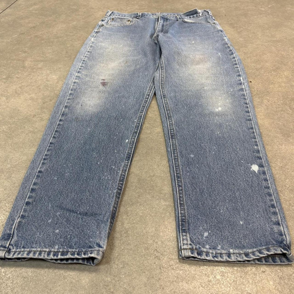 Vintage Light Blue Wash Carhartt Jeans Mens 36” Relaxed Denim Trousers Skate Western Vintage Y2K 90s