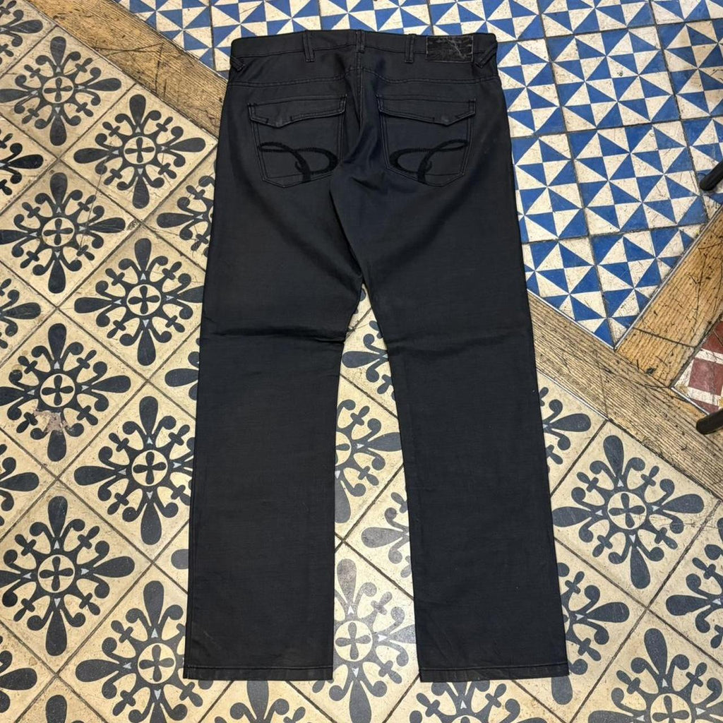 TRW368 - Vintage retro essential Cutler Co Blacl Wash Denim tapered straight Jeans Trousers pants casual workwear skate #denim #tapered #cutlerco #y2k