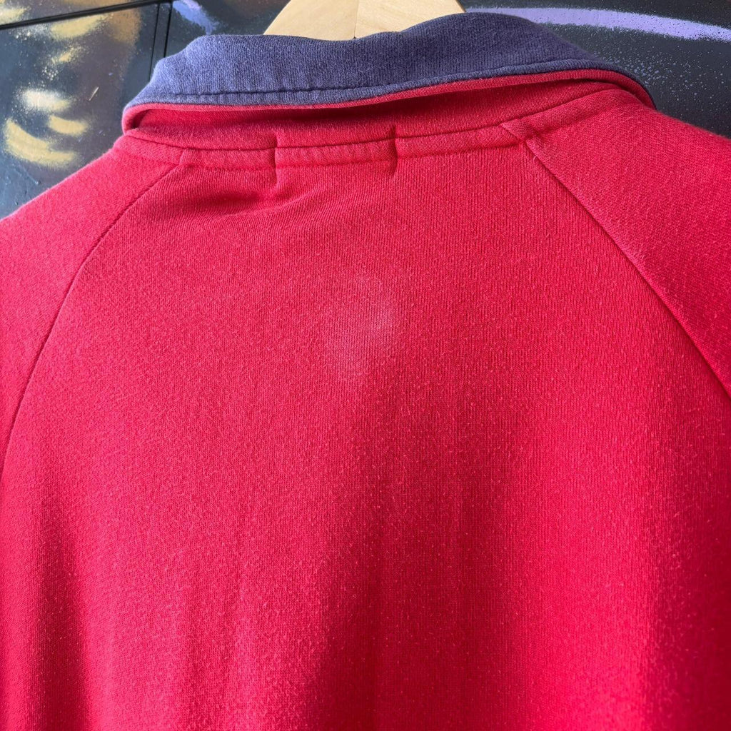 Yves Saint Laurent Embroidered Small Logo 1/4 Zip Sweatshirt
