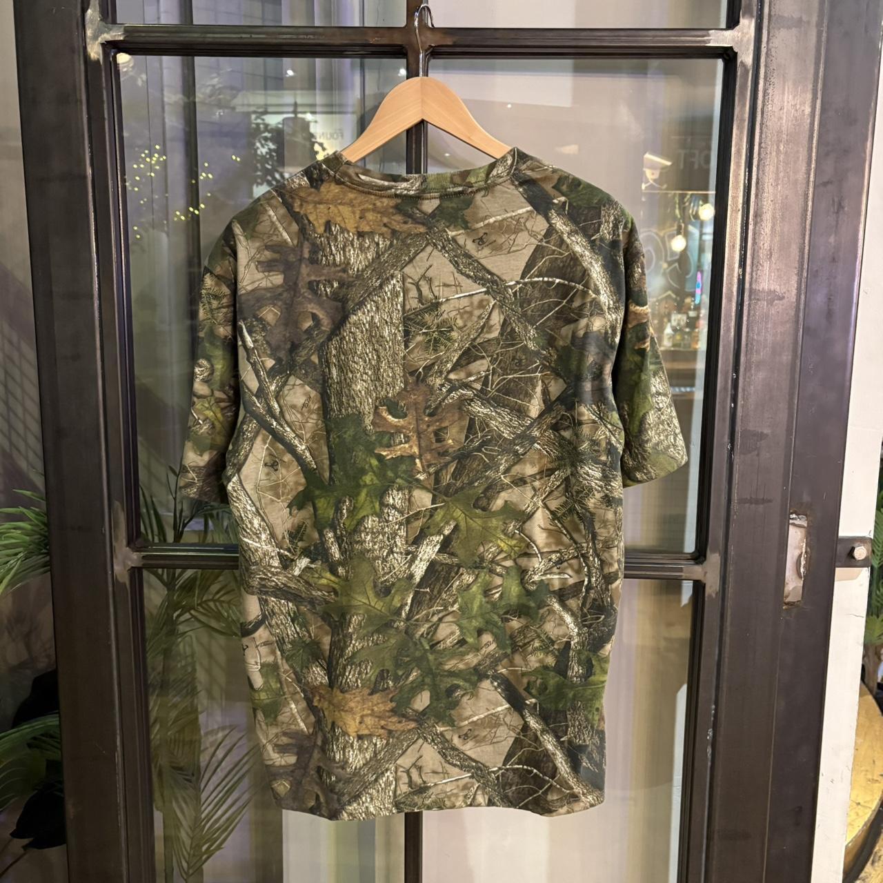 RTT253 - Vintage Retro essential RealTree Camouflage Khaki Green Brown Field Hunting graphic print Top T-Shirt Tee #realtree #camo #utility #hunting