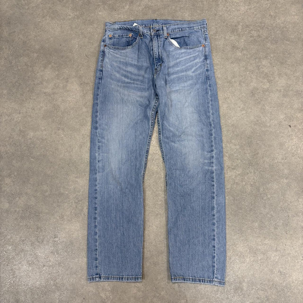 Vintage Levi's 505 Jeans Mens 34x30 Denim Wash Straight Leg Trousers Cowboy Western USA 90s Y2K