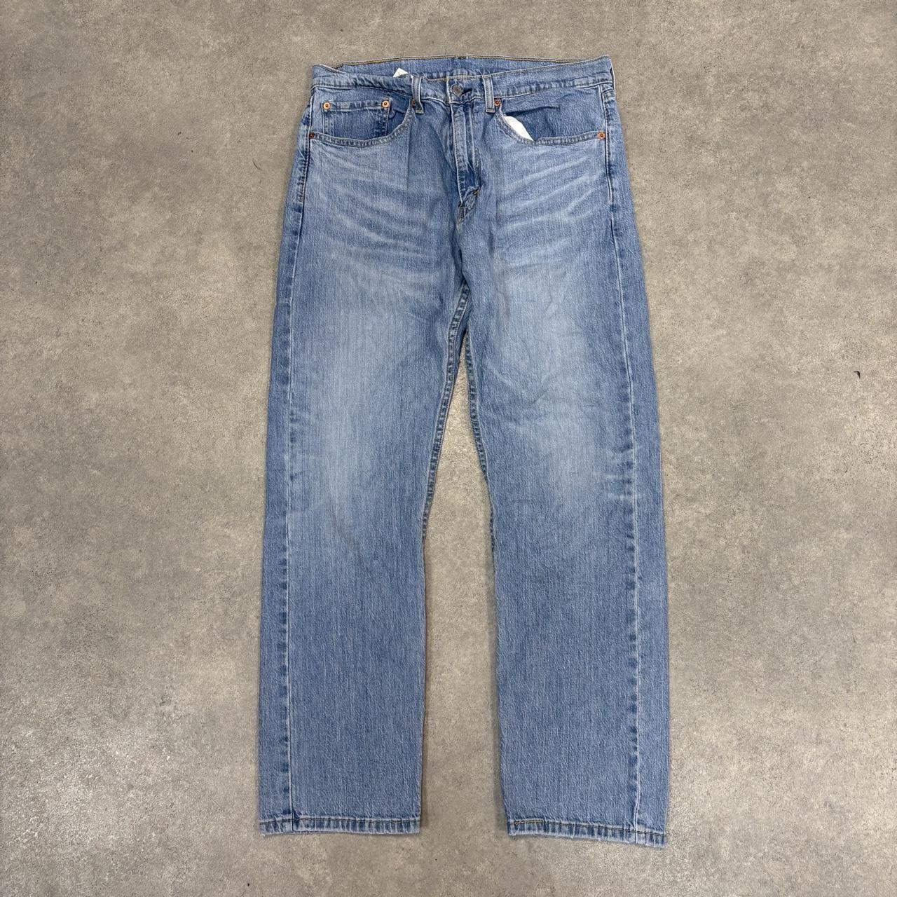 Vintage Levi's 505 Jeans Mens 34x30 Denim Wash Straight Leg Trousers Cowboy Western USA 90s Y2K