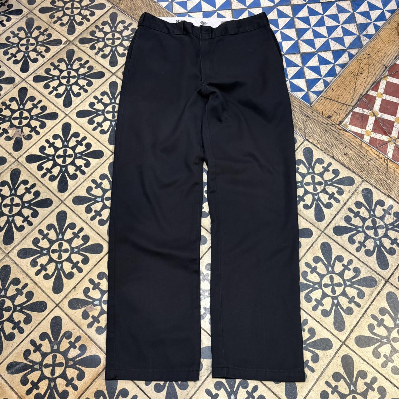 BR1011DD-F - Vintage retro essential Black Dickies Straight Leg Trousers pants casual workwear #skater #utility #workwear #straightleg #dickies