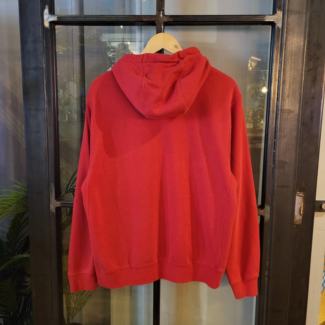 SWT292 - Vintage Retro Essential Nike Red Hoodie sweatshirt jumper crewneck with embroidered swoosh logo #essential #y2k #nike #casual