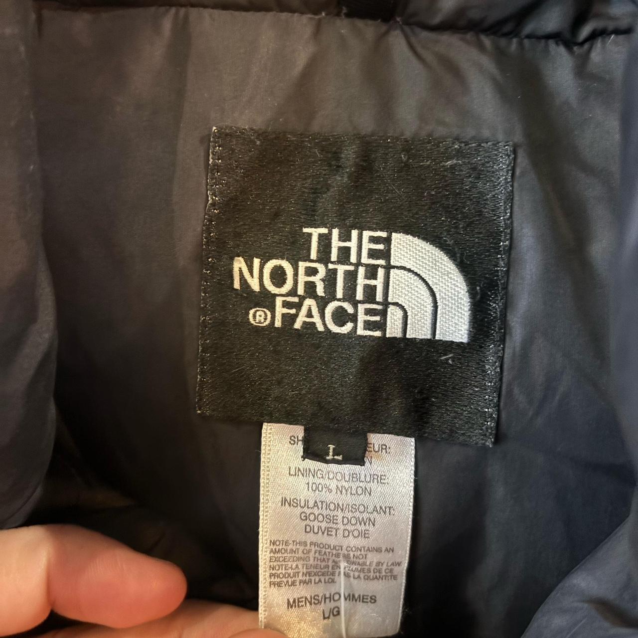 0325F90BR - Vintage Retro Essential Black The North Face feather down puffer padded gilet bodywarmer #gorpcore #hike #expedition #outdoor #tnf