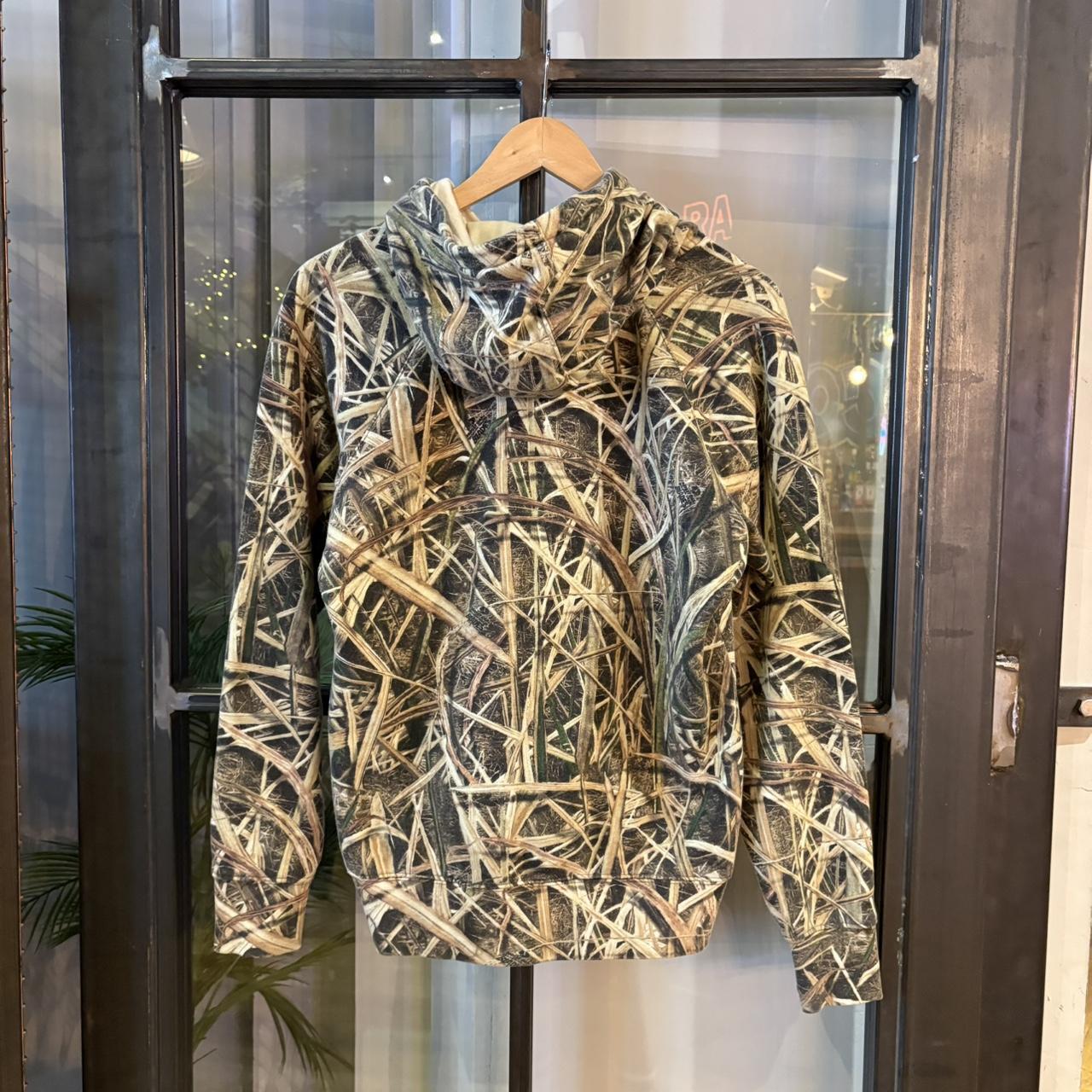 0225H57BR - Vintage Retro Essential Realtree Camouflage Khaki Green Brown Field Hunting graphic print Sweatshirt Hoodie #realtree #hunting #camo #utility