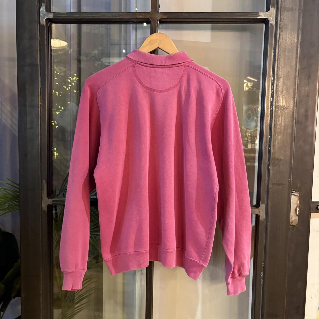 1224C43 - Best Company Pink vintage 90s embroidered royal cruise long sleeve polo shirt polo jersey collared sweatshirt #bestcompany #jersey #smartcasual