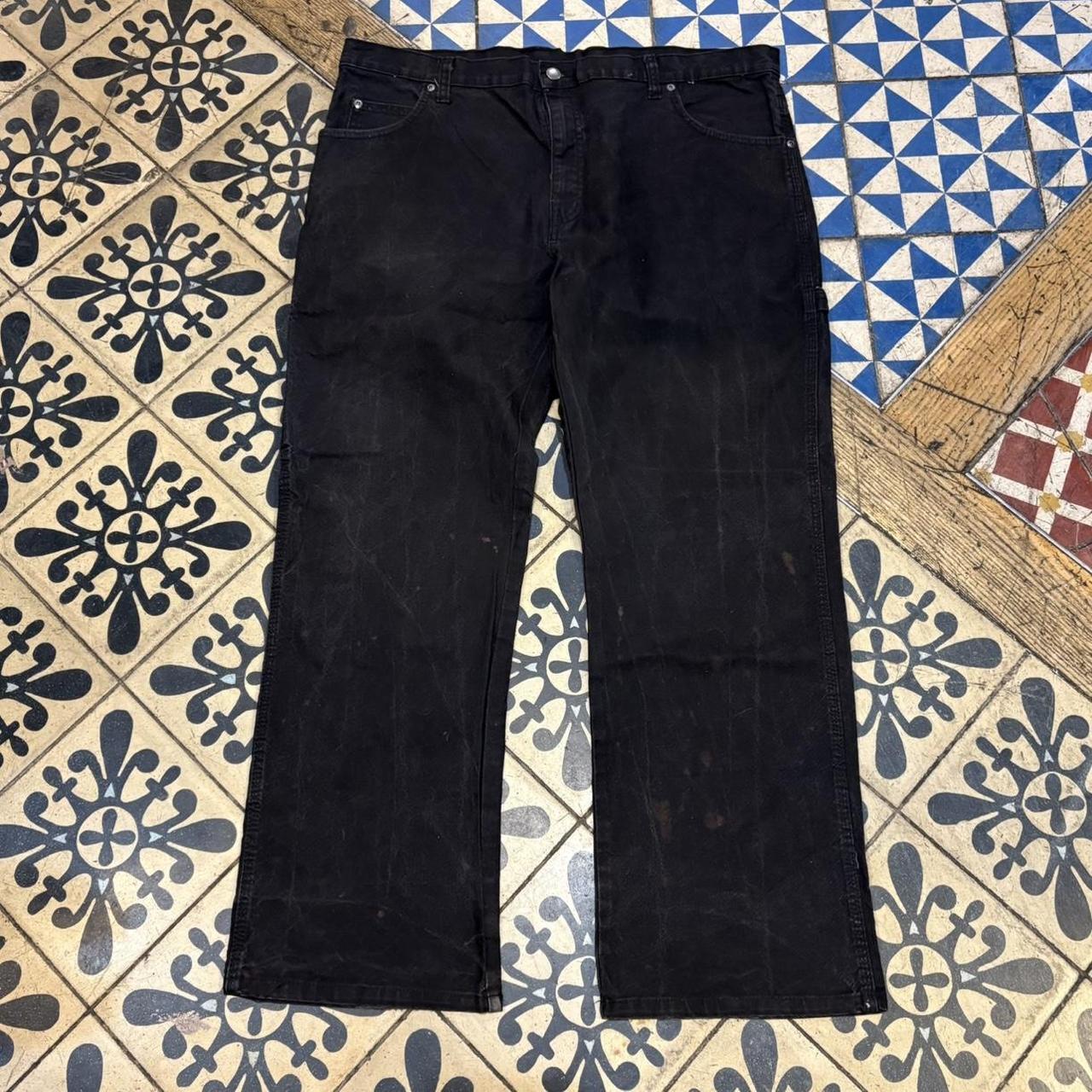 BR1209NG-F - Vintage retro essential Black Dickies Carpenter Trousers pants casual workwear #skater #utility #workwear #carpenter #dickies