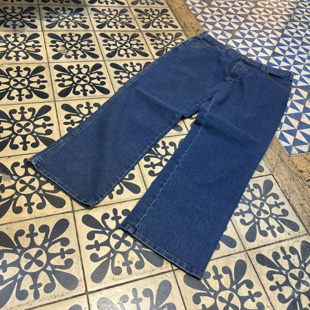 TRW500F - Vintage retro essential  Dickies Blue Wash Denim Jeans Trousers pants #denim #straightleg #dickies #jeans