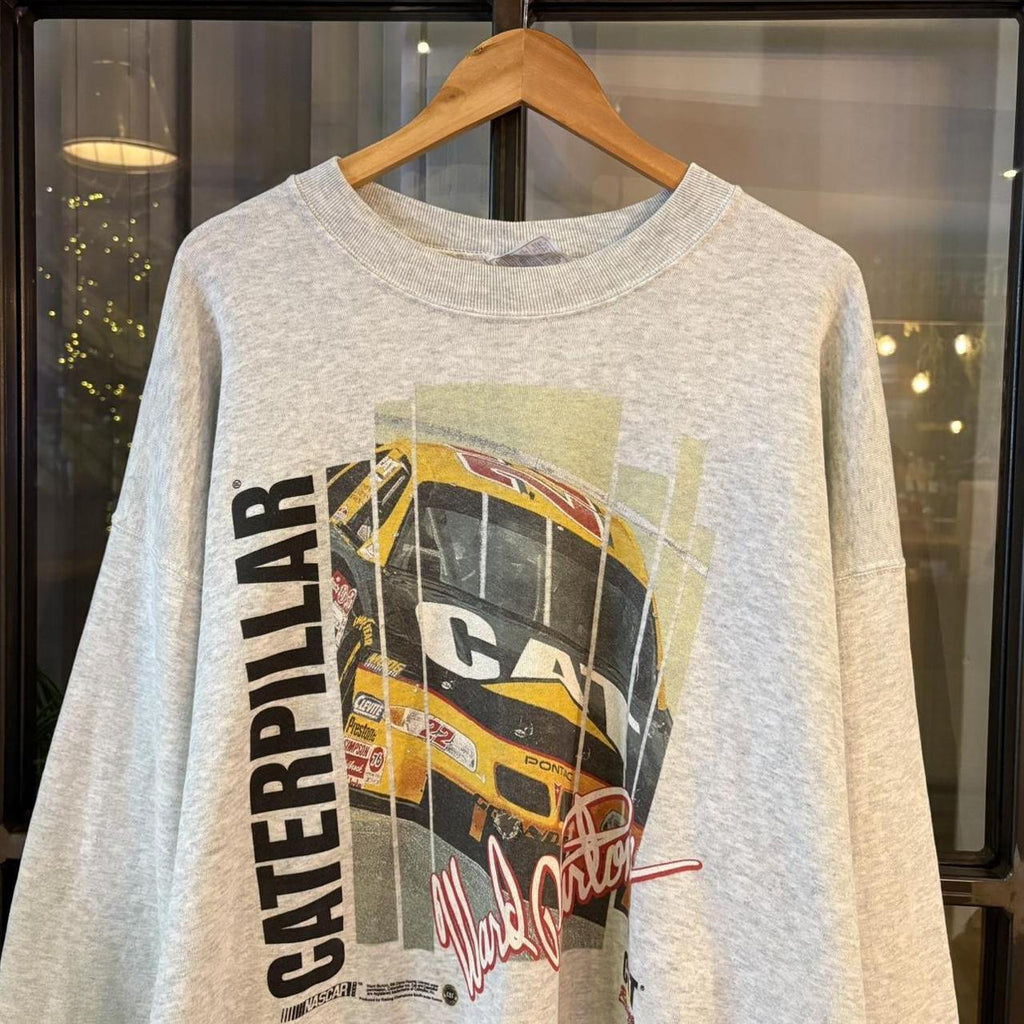 SWT620BR - Vintage Retro Essential Nascar Caterpillar CAT Racing Ward Burton Pontiac Crewneck Jumper Sweatshirt with Graphic print logo #graphic #caterpillar #racing #y2k #nascar