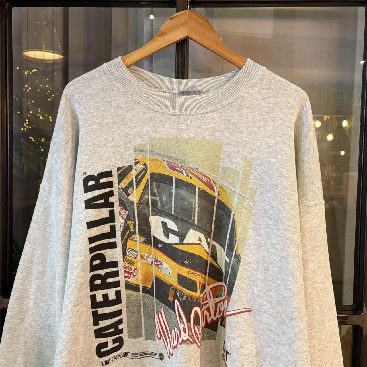SWT620BR - Vintage Retro Essential Nascar Caterpillar CAT Racing Ward Burton Pontiac Crewneck Jumper Sweatshirt with Graphic print logo #graphic #caterpillar #racing #y2k #nascar