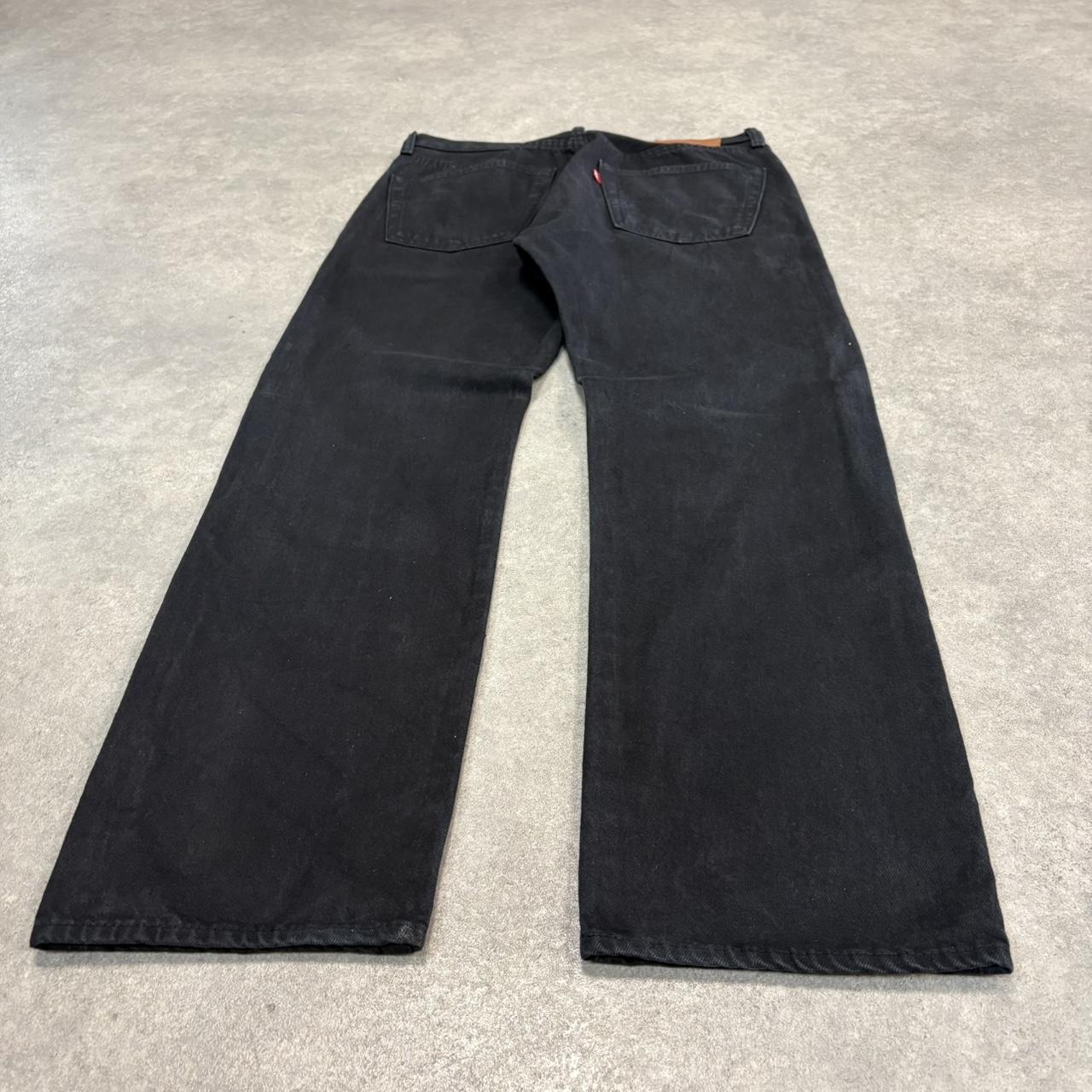 Vintage Black Wash Levi’s 501 Jeans Mens 33x30 Straight Leg Denim Trousers Skate Western Vintage Y2K 90s