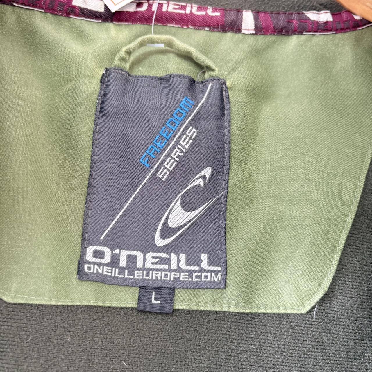 Vintage O’Neill Ski Jacket Mens Large Green Waterproof Technical Snow Coat 90s Y2K