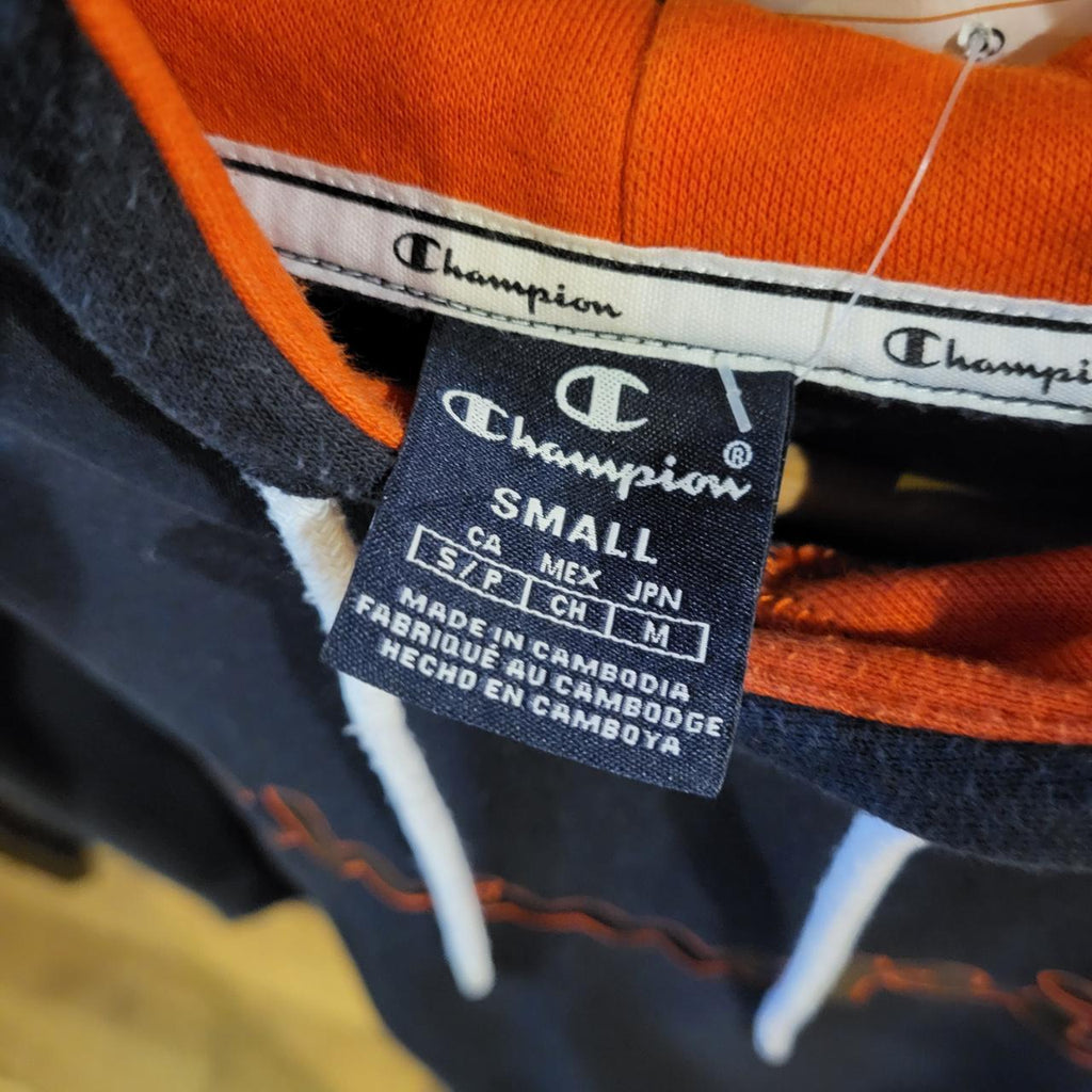 SWT306 - Vintage Retro Essential adult sweatshirt jumper crewneck with big graphic spellout centre chest embroidered logo 90s y2k style