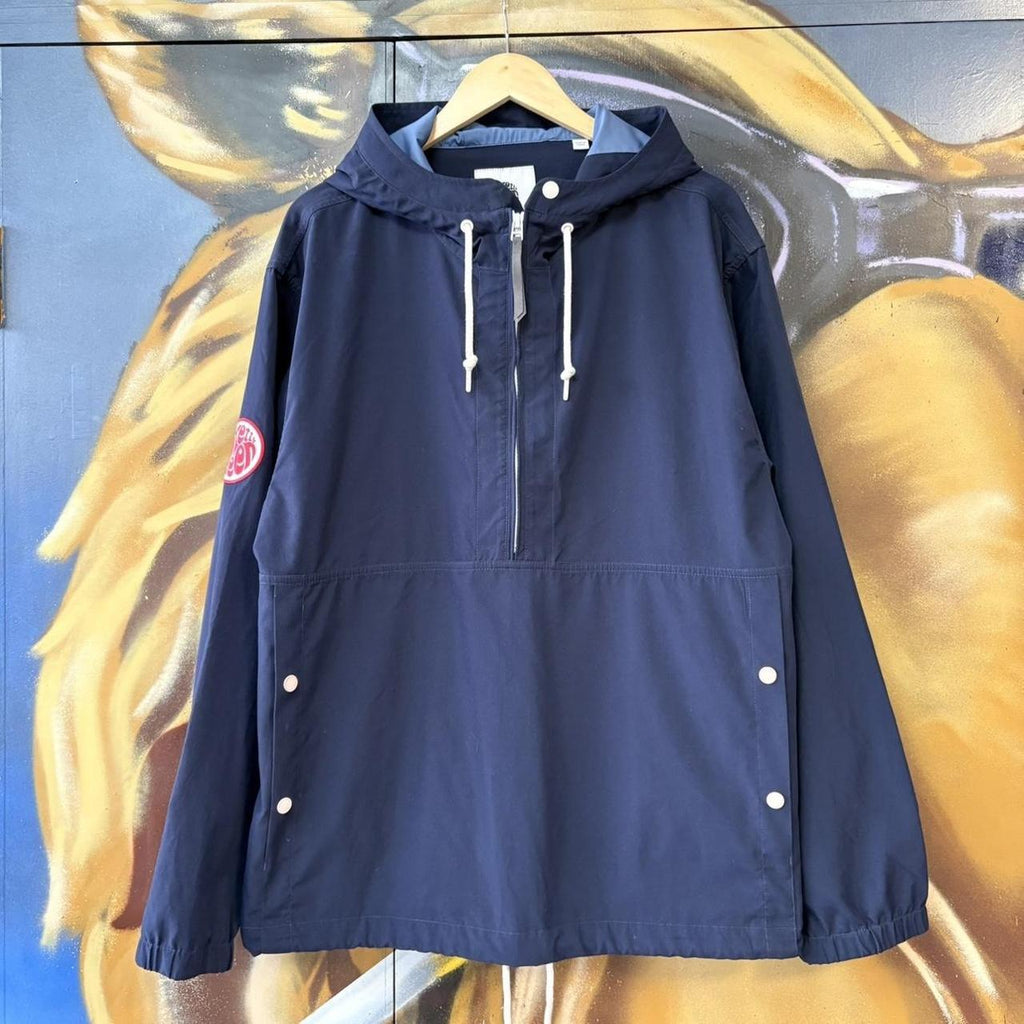 Vintage Pretty Green Tilby Smock Jacket Mens Large Quarter Zip Hooded Casual Liam Gallagher 90s Y2K