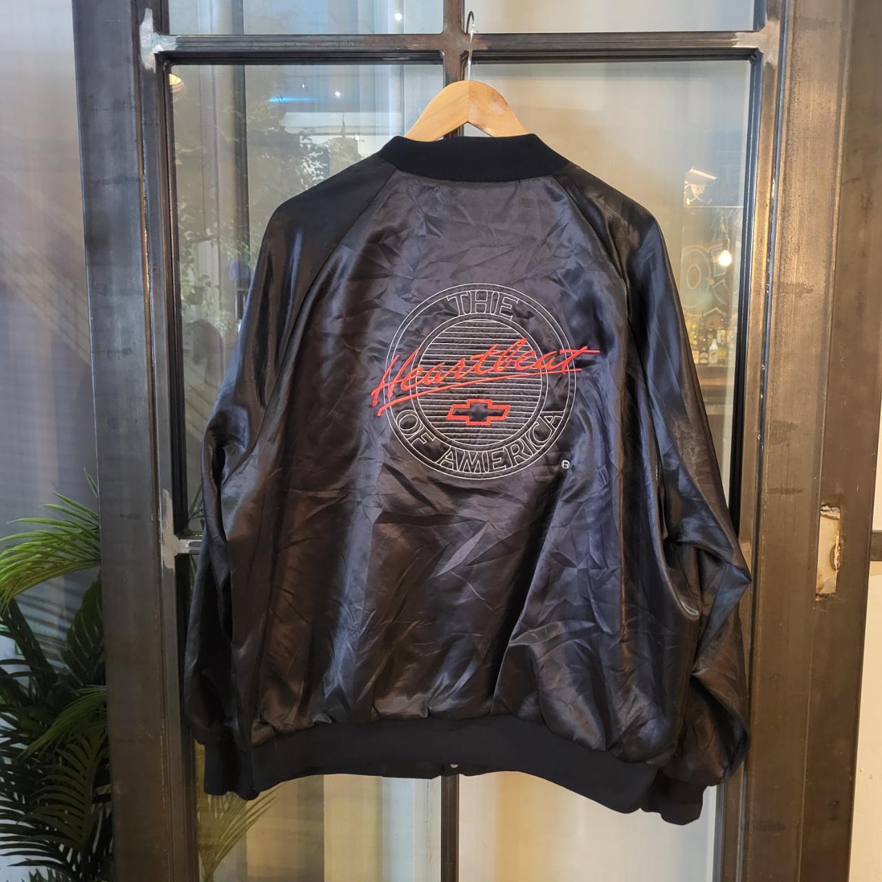 WDB004 - Vintage Retro Chevrolet ‘ The Hearbeat of America ‘ Black Essential Lightweight Varsity College Bomber style  Button Up Jacket #racer #racing #chevrolet #festival #90s