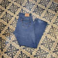 TRW330-P - Vintage retro essential Baggy Overszied Levi's 501 Blue Wash Denim Jeans Trousers pants with embroidered label carpenter casual workwear wide leg skate 90s Y2K style #Baggy #hiphop #skater #carpenter #