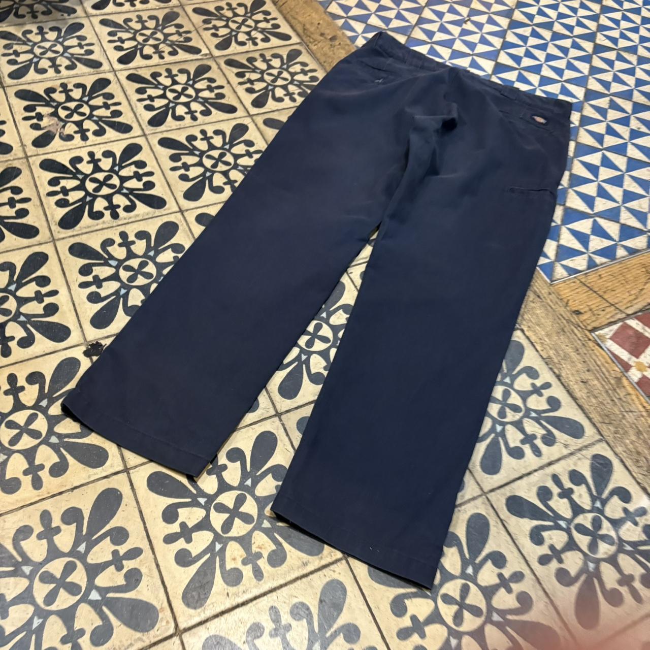 0125D15F-P - Vintage retro essential Navy Dickies Trousers pants casual workwear #skater #utility #workwear #carpenter #dickies