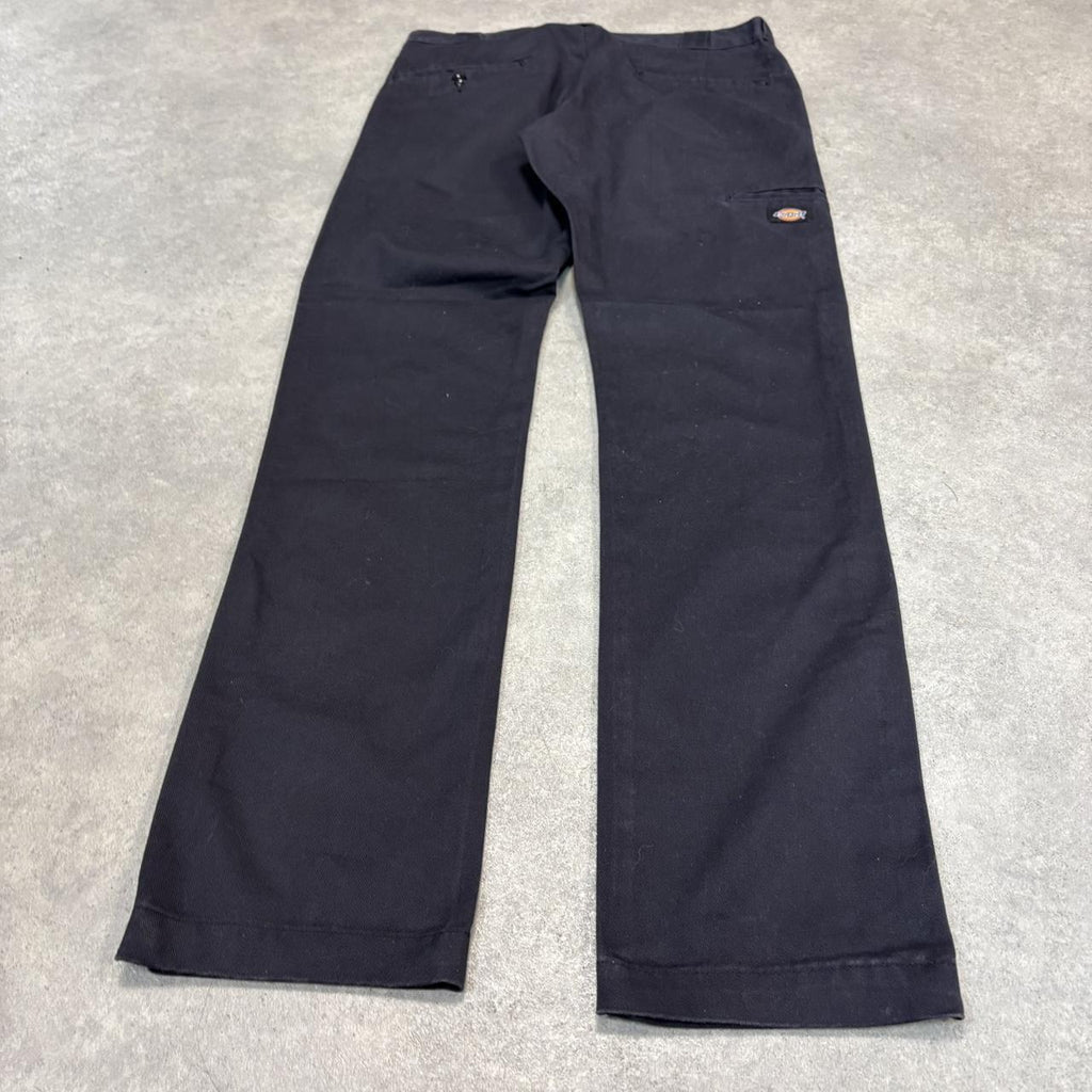BR1912ZY-U - Vintage retro essential Black Dickies Skinny Straight Double Knee Trousers pants casual workwear #skater #utility #doubleknee #skinnystraight #dickies