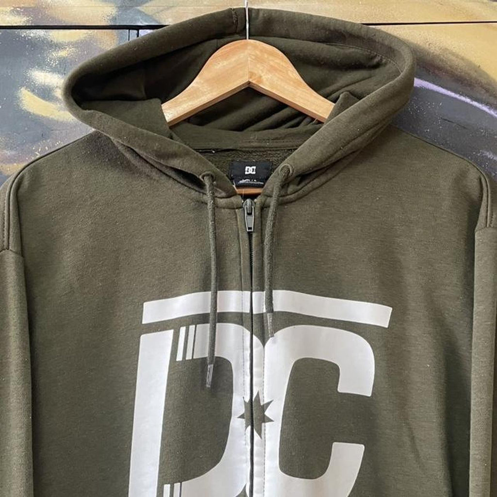 Y2K DC Shoes Big Logo Full Zip Hoodie