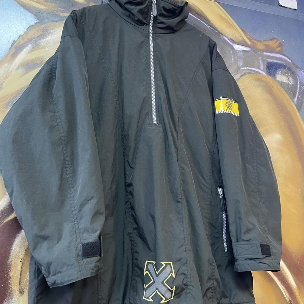 Exxtacy Ski / Snowboard 1/4 Quarter Zip Up Jacket Vintage 90s Skate Rave