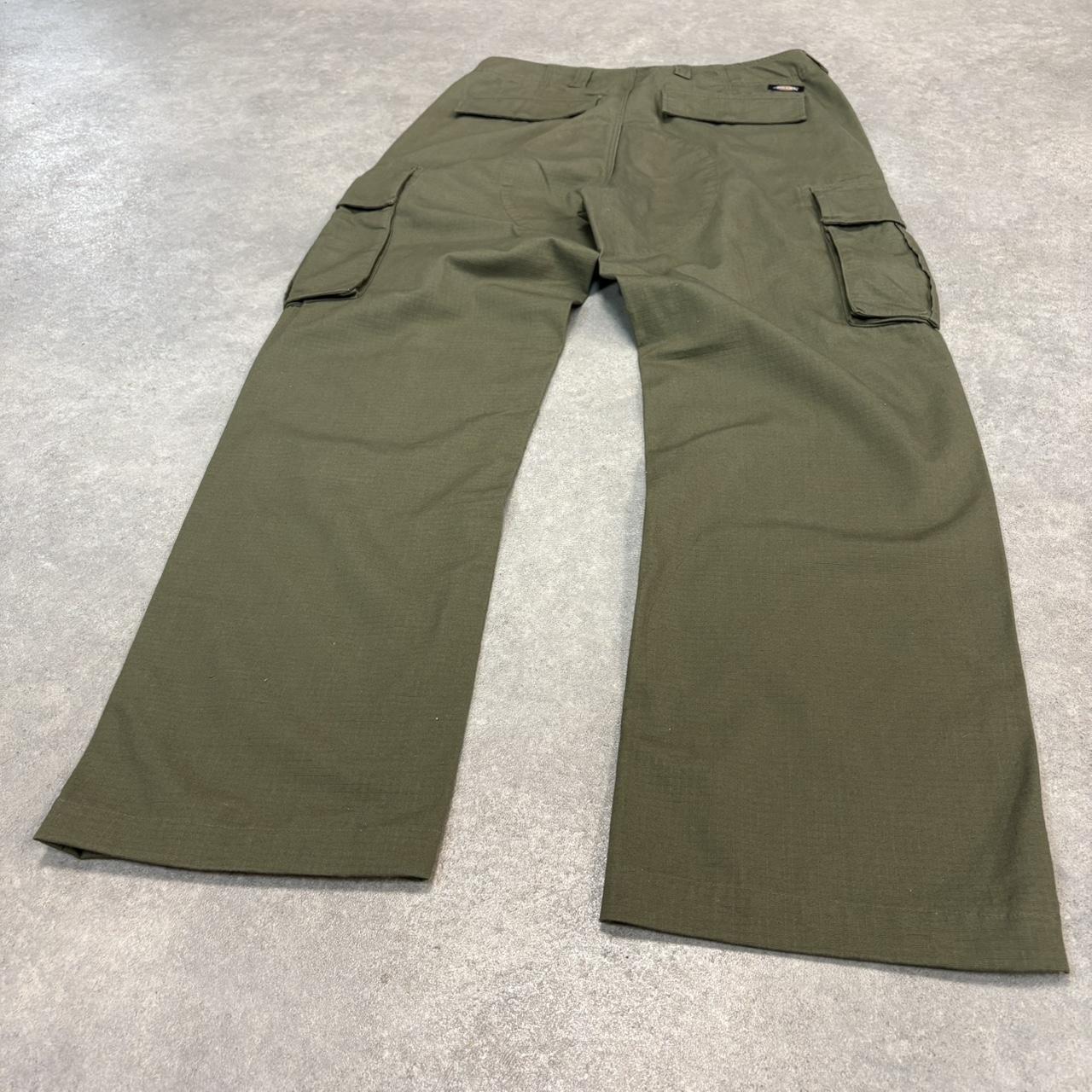 Vintage Dickies Jeans Mens 30x30 Green Carpenter Pants Trousers Cargo Utility Skate Multipocket Y2K