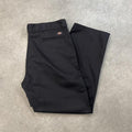 Dickies Black Chino Skater Trousers Workwear Pants
