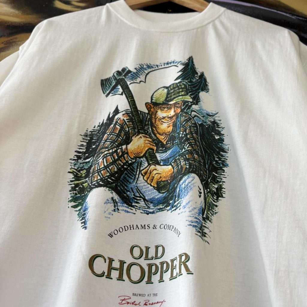 Vintage Old Chopper Beer T Shirt Single Stitch Graphic Promo Tee Mens XL 90s Brewery