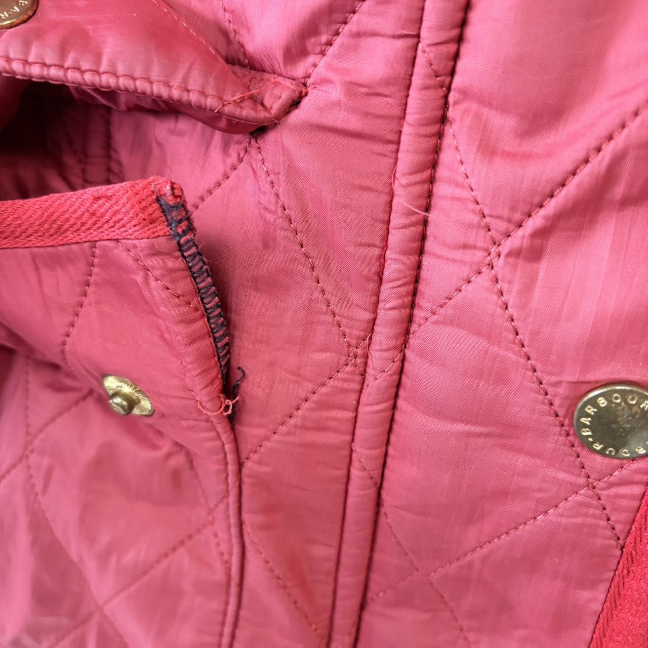 ADN0101CF-U - Vintage Retro Essential Red Barbour Full zip and button up quilted down padded lined jacket coat #british #oldmoney #quilted #outdoor #barbour