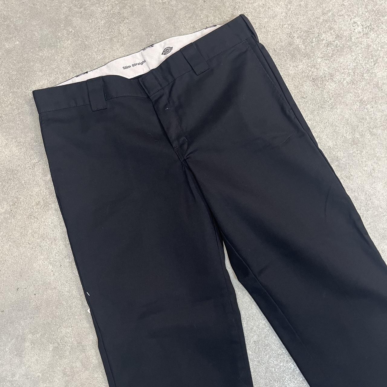 Dickies Black Chino Skater Trousers Workwear Pants