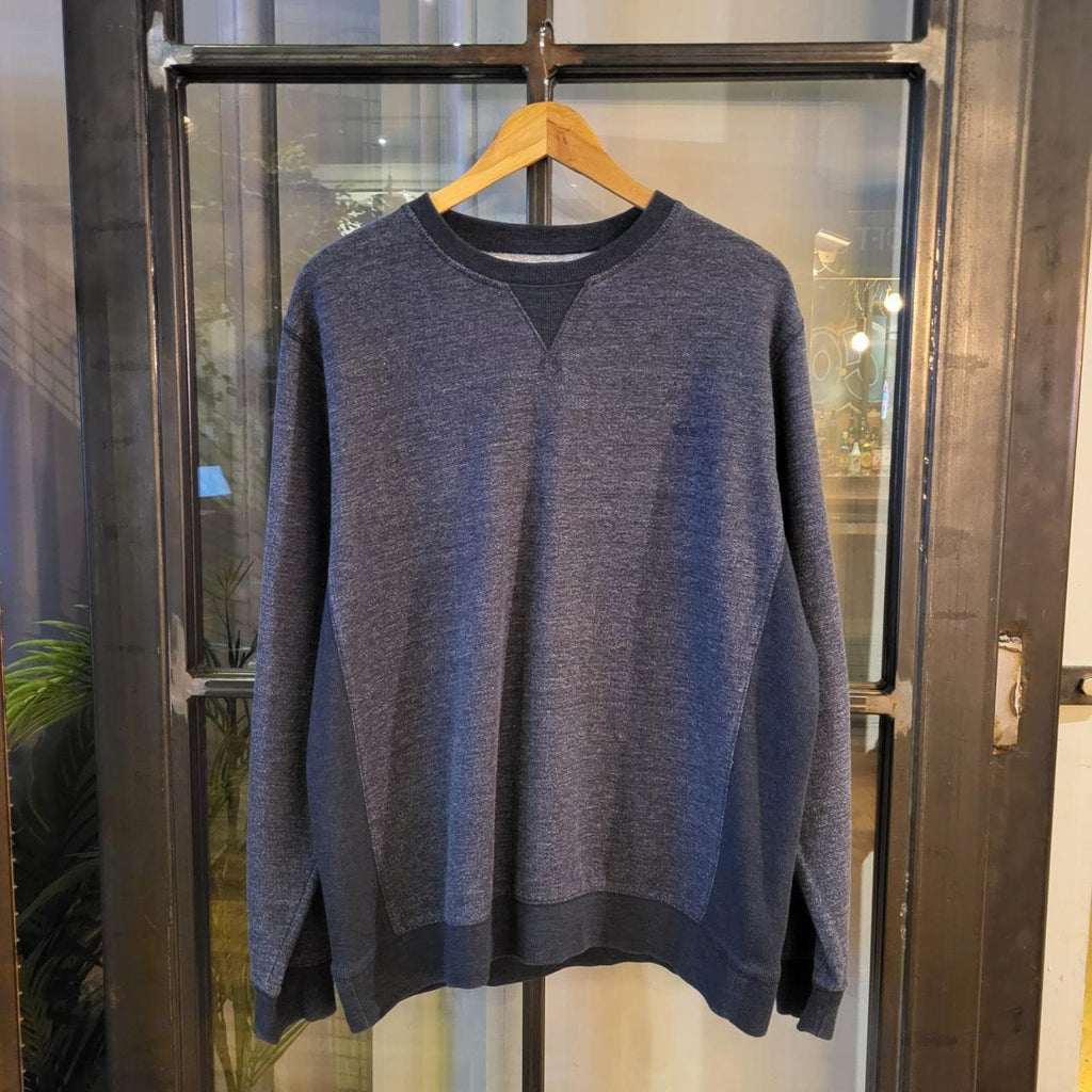 SWT260 - Vintage Retro Essential adult Quiksilver Blank Navy sweatshirt jumper crewneck #blank #surfer #quiksilver #casual