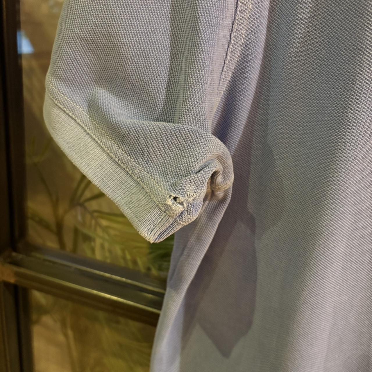 POL351 - Vintage Retro Barbour Plain Light Blue Polo Shirt Short Sleeve collared button up top  #Y2K #preppy #british #oldmoney #barbour
