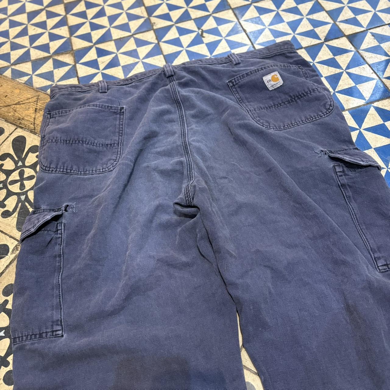 TRW406BR - Vintage retro essential  Navy Carhartt Cargo Carpenter Trousers pants casual workwear #skater #utility #workwear #cargo #carhartt