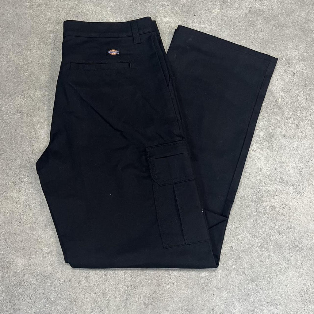 Dickies Black Cargo Skater Trousers Workwear Pants