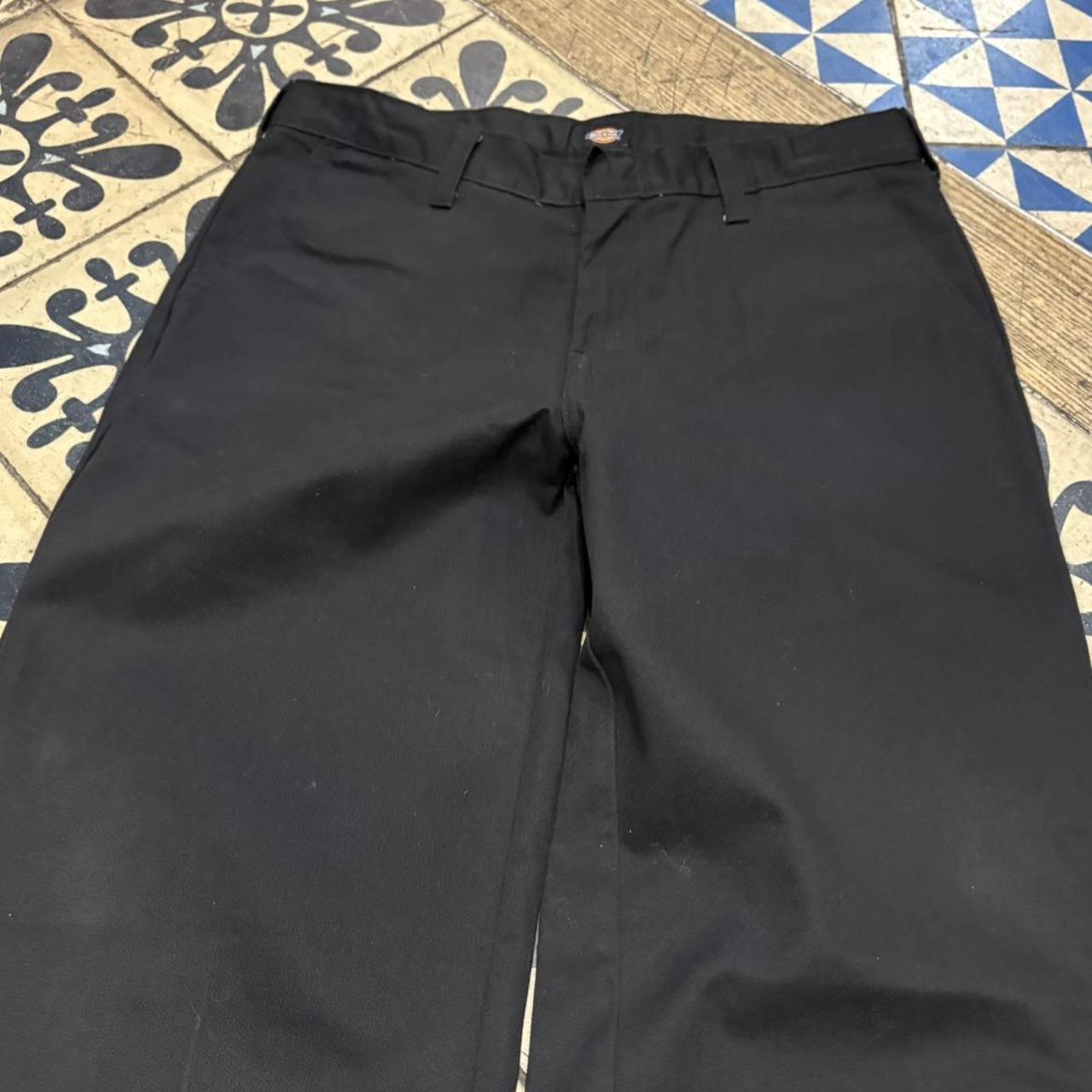 BR1011BS-F - Vintage retro essential Black Dickies Straight Leg Trousers pants casual workwear #skater #utility #workwear #straightleg #dickies