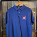 POL057 - Vintage Ralph Lauren Blue Mallets Logo Polo Shirt Short Sleeve collared button up top #Y2K #preppy #chiefkeef