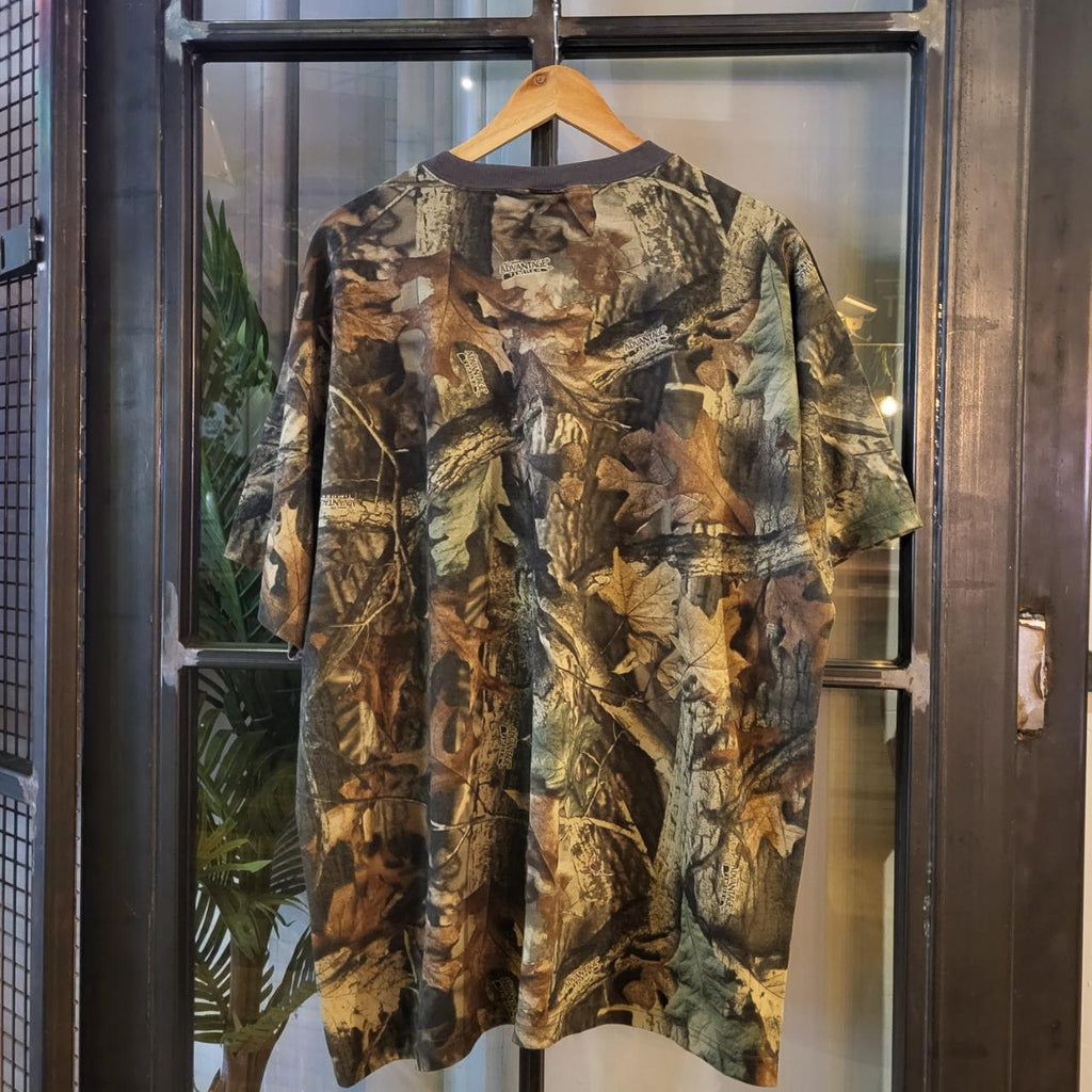 RTT017 - Vintage Retro essential RealTree Camouflage Khaki Green Brown Field Hunting graphic print Top T-Shirt Tee #realtree #hunting #camo #utility