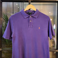 POL008 - Vintage Ralph Lauren Purple Polo Shirt Short Sleeve collared button up top #Y2K #preppy #chiefkeef