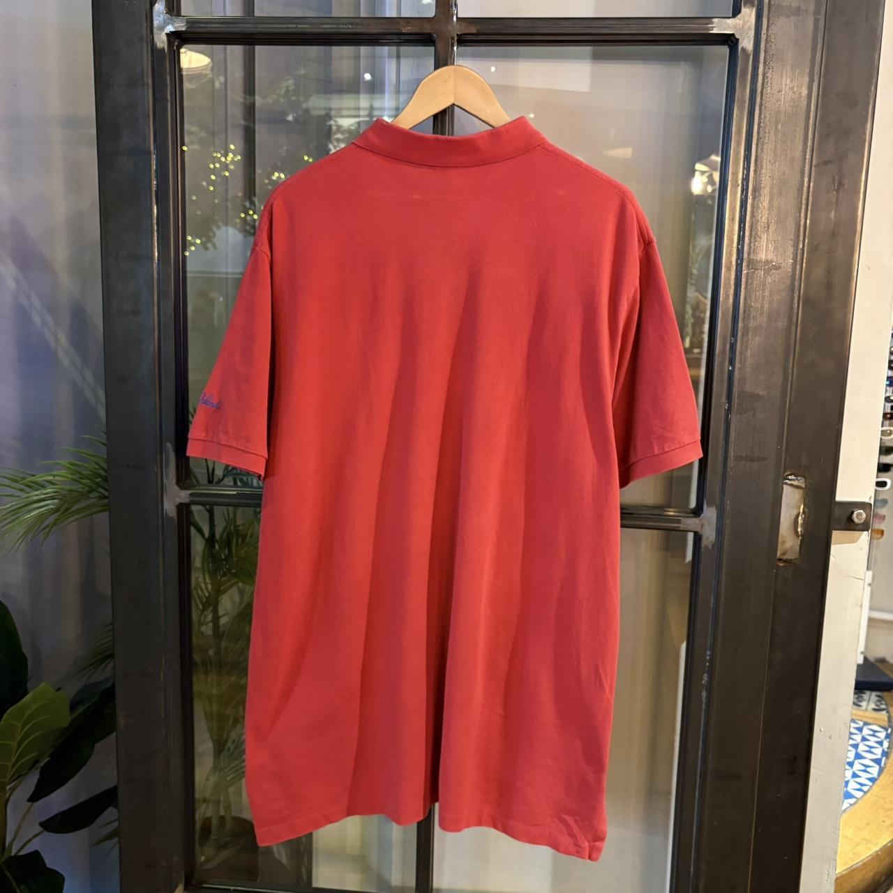 POL318 - Vintage Retro Ralph Lauren Plain Red Polo Shirt Short Sleeve collared button up top #Y2K #preppy #chiefkeef #oldmoney #ralphlauren