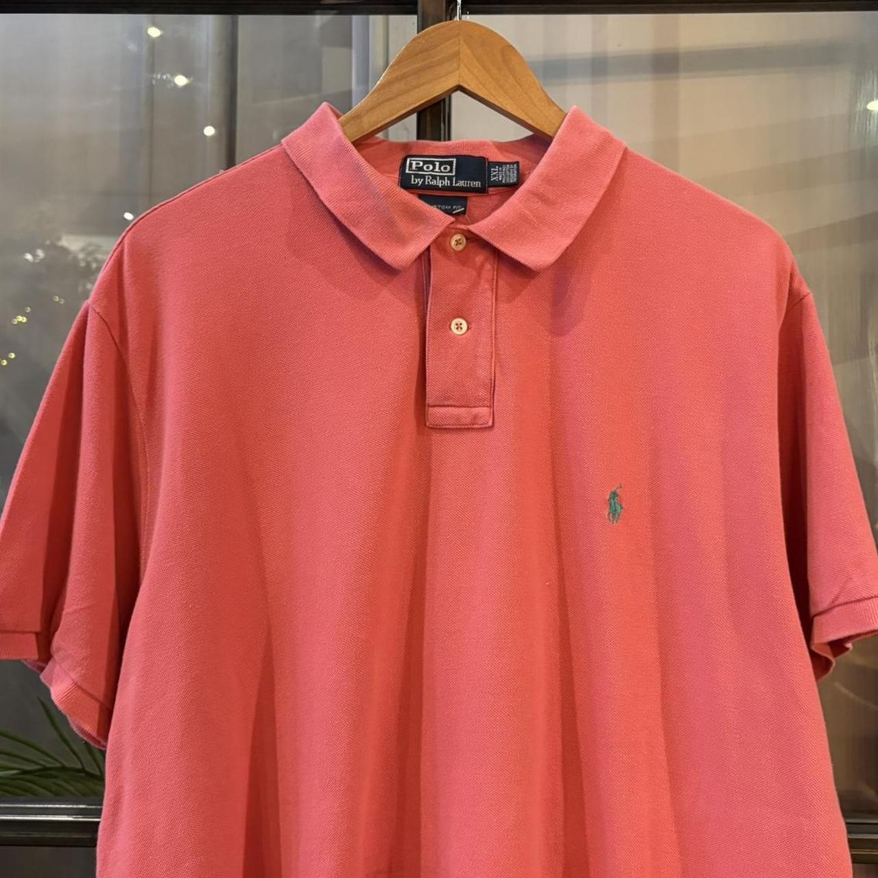 BR1209LW-P - Vintage Ralph Lauren Plain Pink Short Sleeve collared button up polo shirt top #Y2K #preppy #chiefkeef #smartcasual #oldmoney