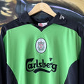 Vintage Liverpool FC 1996 1997 1998 Goalkeeper Football Jersey Carlsberg Sponsor Authentic Long Sleeve