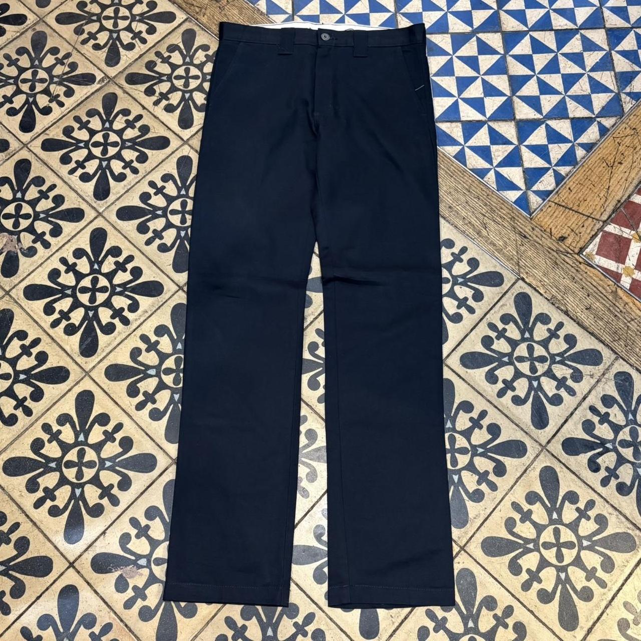 BR2306IF-F - Vintage retro essential  Navy Dickies Skinny Straight Trousers pants casual workwear #skater #utility #workwear #carpenter #dickies