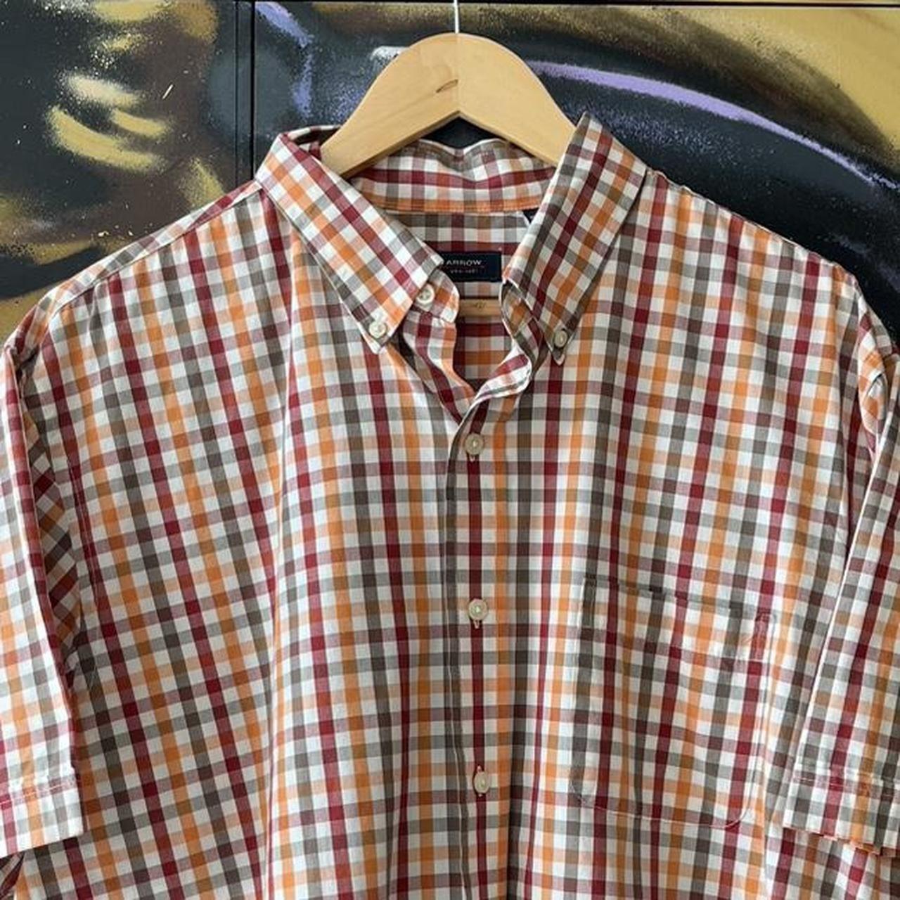 Checkered Short Sleeve Button Up Shirt