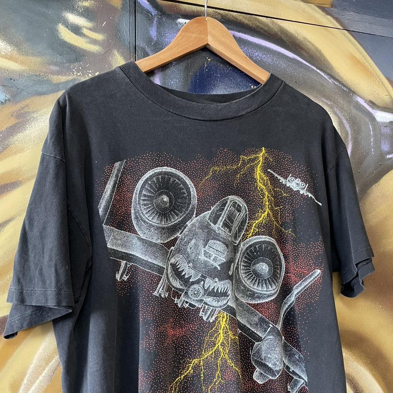 90s Blackbird Thunderbolt Graphic Art Tee