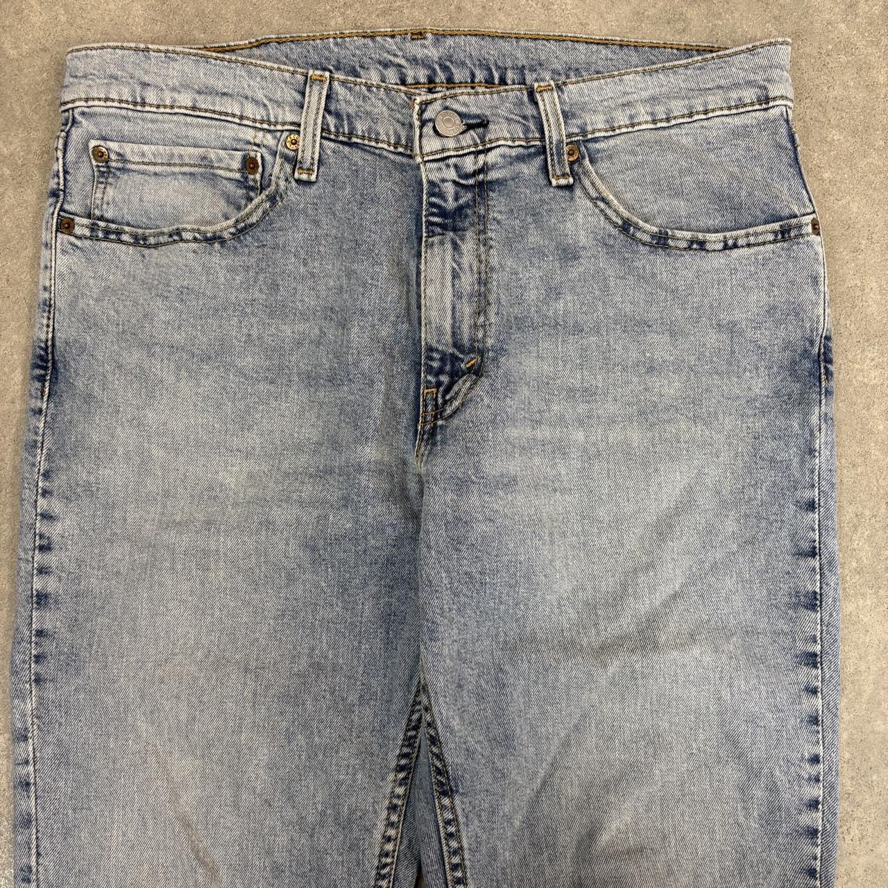 Vintage Levi's 511 Jeans Mens 34x32 Light Wash Denim Wash Straight Leg Trousers Cowboy Western USA 90s Y2K