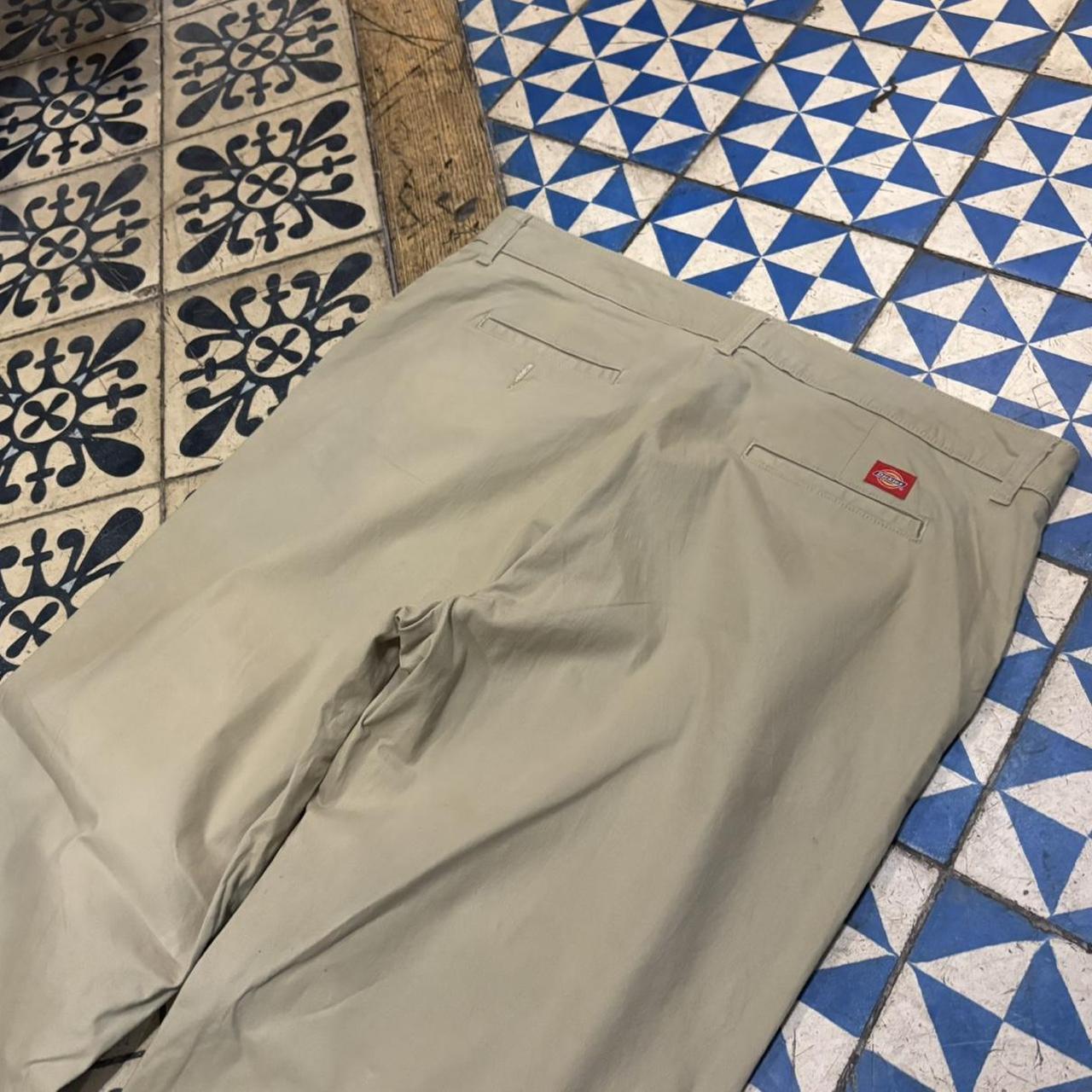 TRW471F-P - Vintage retro essential Beige Dickies Trousers pants casual workwear #skater #utility #workwear #carpenter #dickies