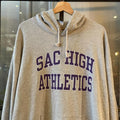 MA2207DN-F - Vintage Retro Essential Nike SAC High Athletics Sweatshirt Hoodie with embroidered centre swoosh and print logos #90s #sportswear #essential #nike #y2k